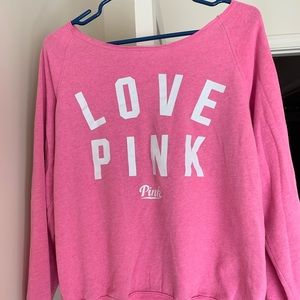 Off the shoulder sweatshirt